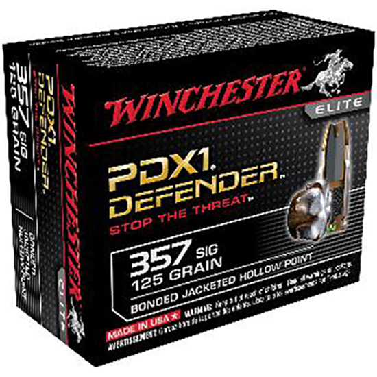 WIN PDX1 DEFENDER 357SIG 125GR 20/10 - Ammunition